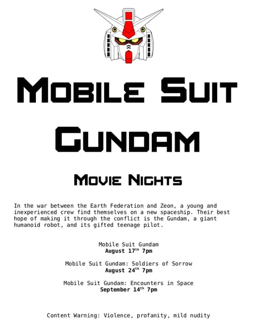 Movie Nights: Mobile Suit Gundam - Soldiers of Sorrow