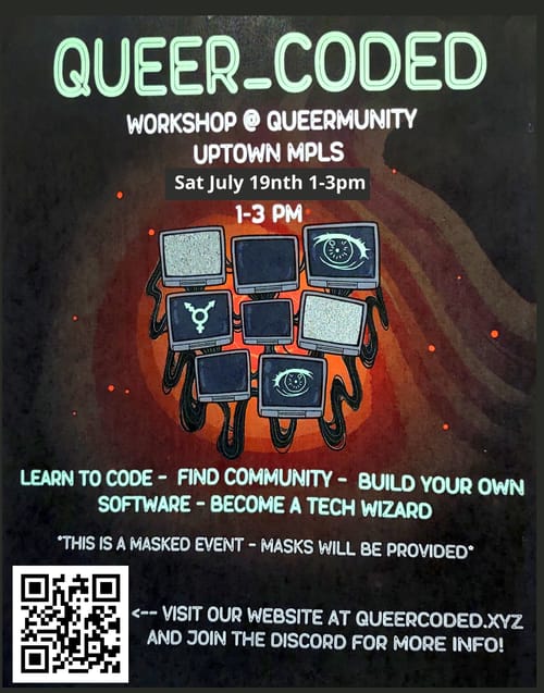 QueerCoded 1-3PM at Queermunity